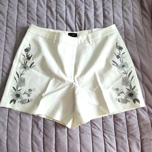 White House Black Market embroidered  shorts